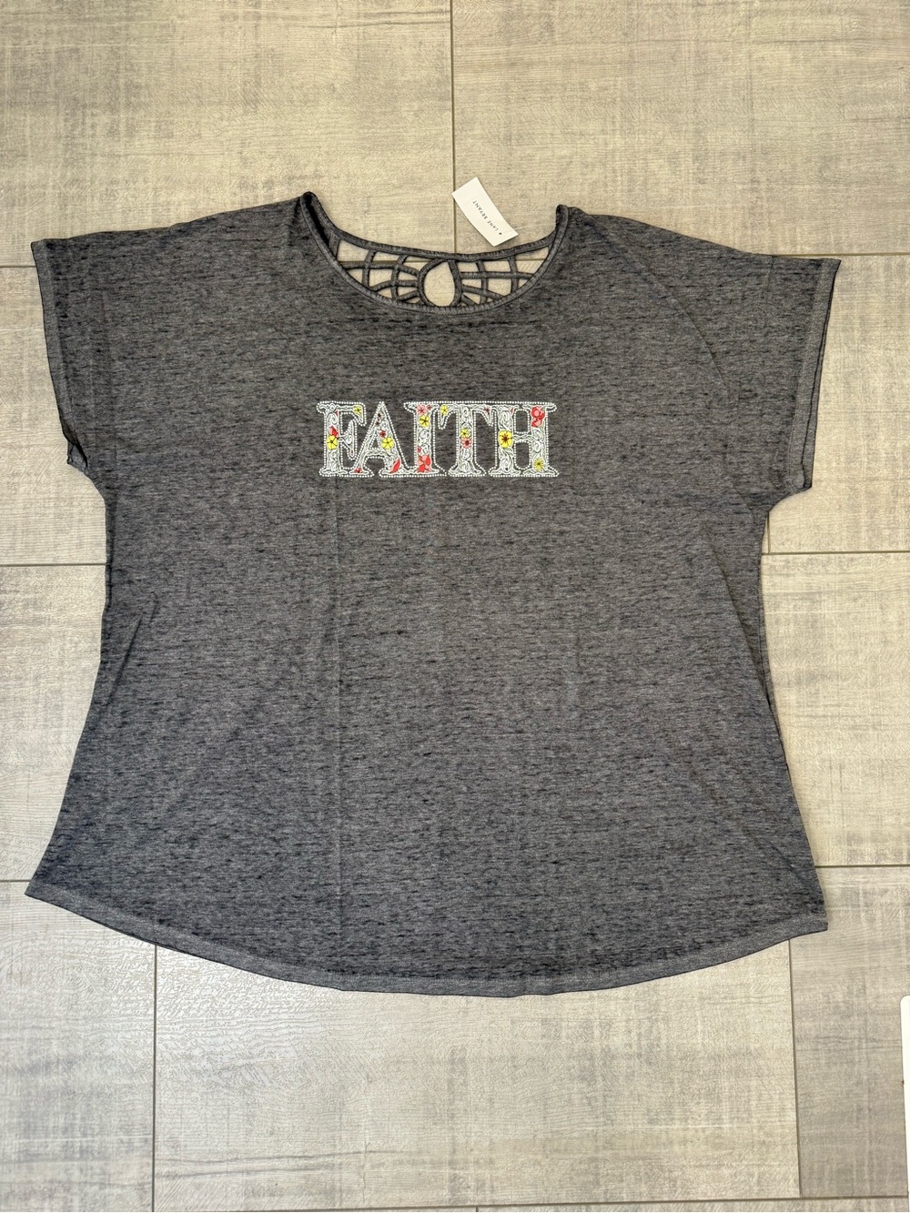 NWT Women’s Lane Bryant Strappy-Back Faith Graphic Tee 22 / 24
